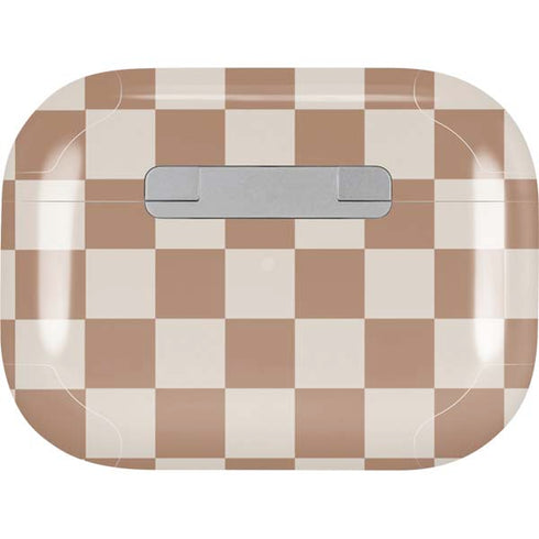 Neutral Checkered Apple AirPods Pro Skin